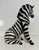 Seated Glazed Ceramic Zebra Sculpture, Bassano, 2000s For Sale - Image 6 of 11