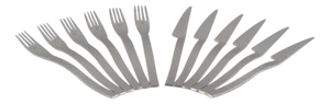 Fish Cutlery in Stainless Steel from Gense, Sweden, Set of 12