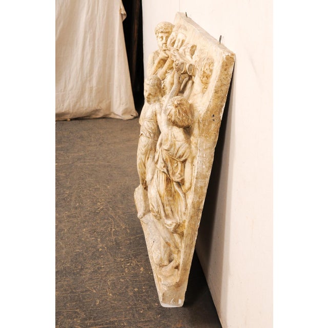 Mid 20th Century Italian Plaster Relief, Roman Figure Motif For Sale - Image 4 of 10