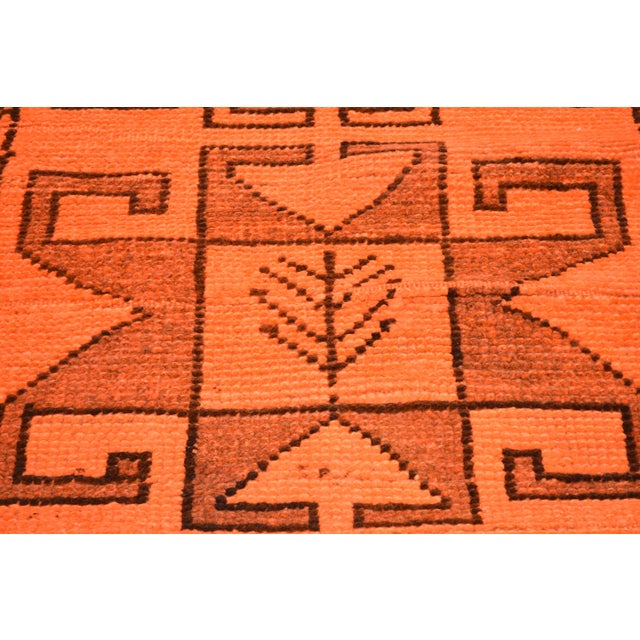 Vintage Turkish Tribal Anatolian Kurdish Hand Knotted Wool Rug, 2'9"x9'7" For Sale - Image 4 of 4