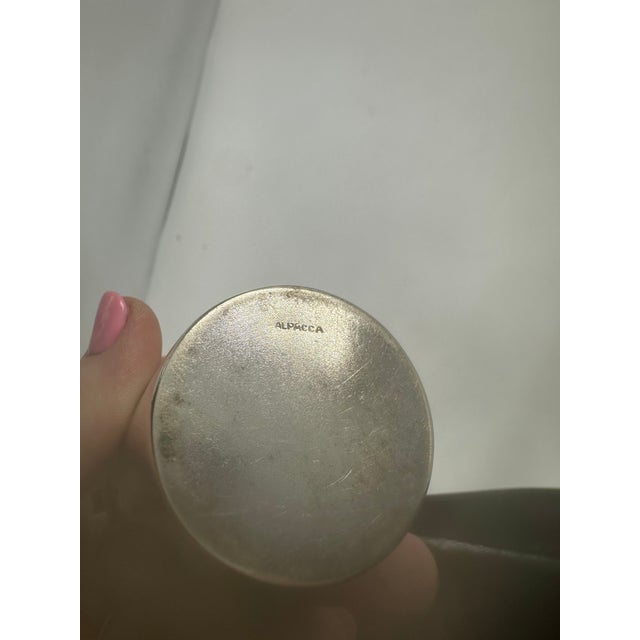 Small Vintage Alpaca Mexican Tumbler For Sale In Charleston - Image 6 of 8