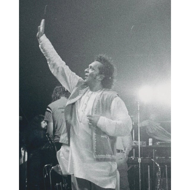 Henry Grossman & Ravi Shankar, George Harrison, Black and White Photograph, 1974 For Sale