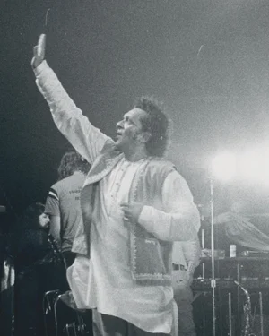 Henry Grossman & Ravi Shankar, George Harrison, Black and White Photograph, 1974