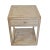 Transitional Salvaged Washed Elm Bedside Table / Nightstand For Sale - Image 3 of 8