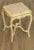 High Quality Vintage Paint Decorated Side Table with Inset Italian Marble