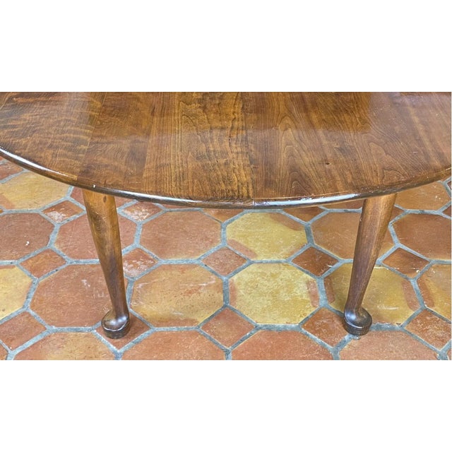 Mid 20th Century MidCentury Stickley Round Dining Table With Tapered