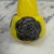 Ceramic 1910s French Art Nouveau Vase Yellow Glass With Pressed Silver Floral Mounts For Sale - Image 7 of 8