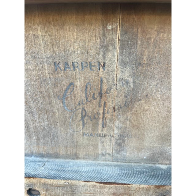 1940s Vintage Karpen Furniture Rectangular Side Table For Sale In San Diego - Image 6 of 7