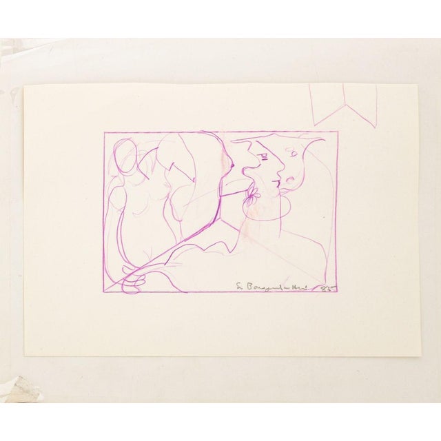 Eva Bouzard-Hui Surrealist Mixed Media, 11 For Sale - Image 14 of 15