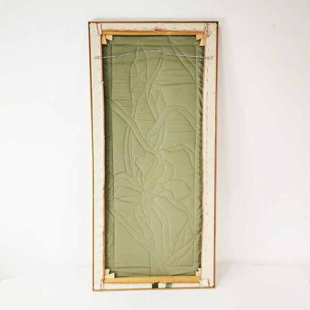 Textile Embroidered Fabric Tapestry by Rita Mortensen, 1990s For Sale - Image 7 of 9