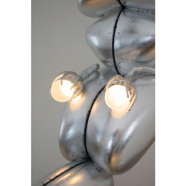 Silver The Sleeping Flower Mirror by Vincent Decat For Sale - Image 8 of 9