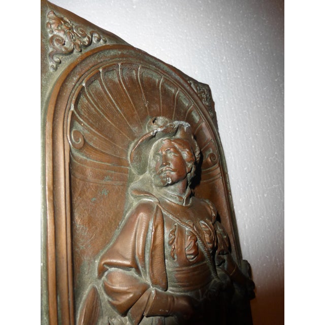 Antique Gustav Grohe German Bronze Wall Plaque For Sale - Image 4 of 13
