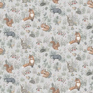 Sample - Borastapeter Forest Friends Mural in Multi For Sale