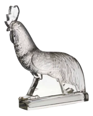 René Lalique, Jungle Cockerel, 1936, Glass