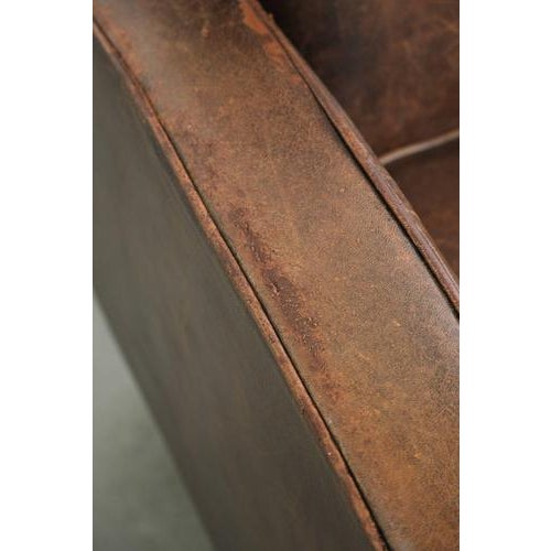 Sheepskin Armchair with Piping For Sale - Image 9 of 18
