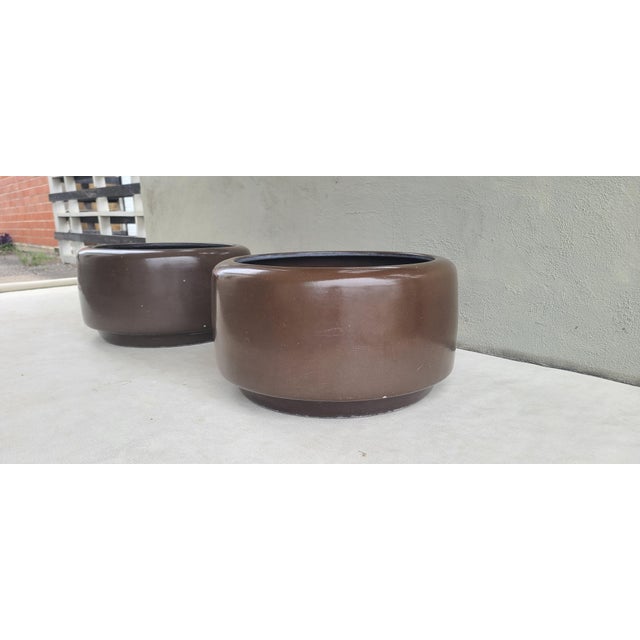 Chocolate Pair Huge 26" Tire Planters by John Follis For Sale - Image 8 of 12