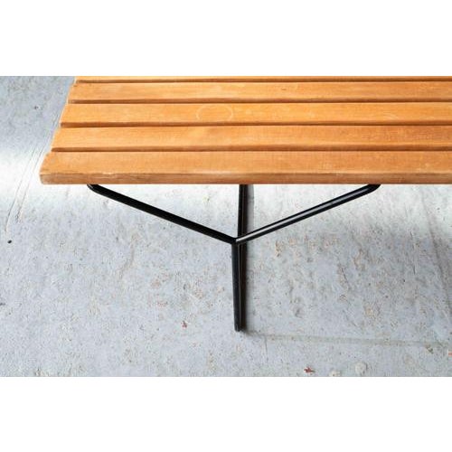 Slatted Bench 400 by Harry Bertoia For Sale - Image 18 of 18