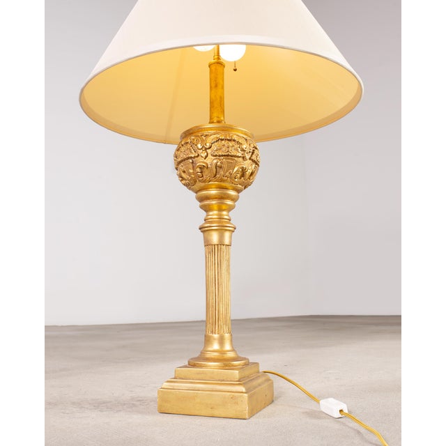 Pair of Nancy Corzine Neoclassical 22k Topiary Lamps For Sale - Image 12 of 18