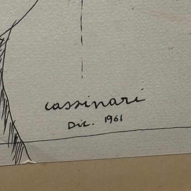 Bruno Cassinari, A Woman's Face, 1961, Watercolor Painting For Sale - Image 12 of 12