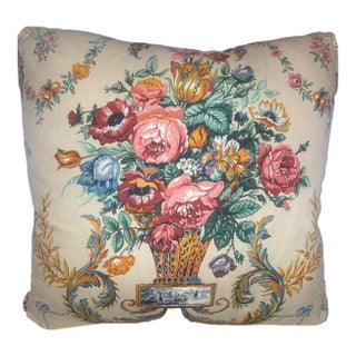 Vintage Lee Jofa Pillow with Feather Insert For Sale