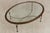 Oval Glass Top Decorator Coffee Cocktail Table For Sale In Philadelphia - Image 6 of 15