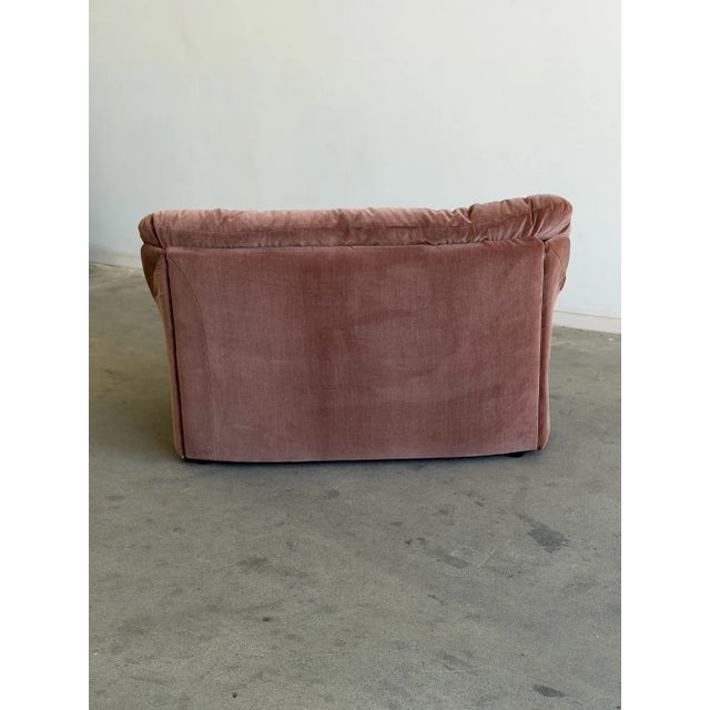 Brown Late 20th Century Post Modern Loveseat Sofa For Sale - Image 8 of 8