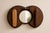 An authentic vintage hallway mirror in solid oak, designed in the distinctive Art Deco style of the Amsterdam School....