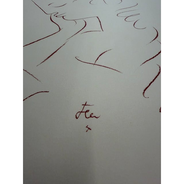Red Louis Icart Limited Edition 'La Lettre D’Amour' Print, Signed For Sale - Image 8 of 11