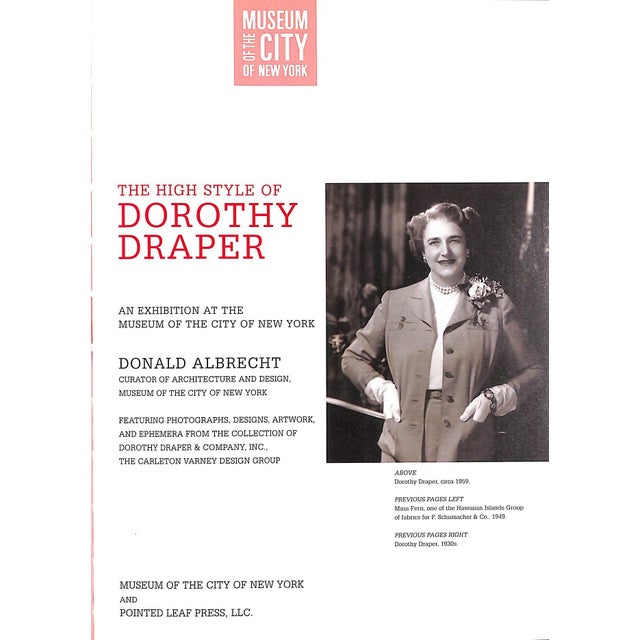 Exhibition Catalog Of The Museum Of The City of New York ALBRECHT, Donald [96] pp. Pointed Leaf Press 2006 9 1/4" x 6 3/4"...