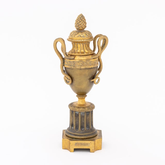 Metal Louis XVI Style Ormolu Bronze Cassolettes, Pair For Sale - Image 7 of 10