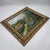 Vintage Original Oil Painting European Village Landscape Cottage Hollyhocks For Sale - Image 10 of 14