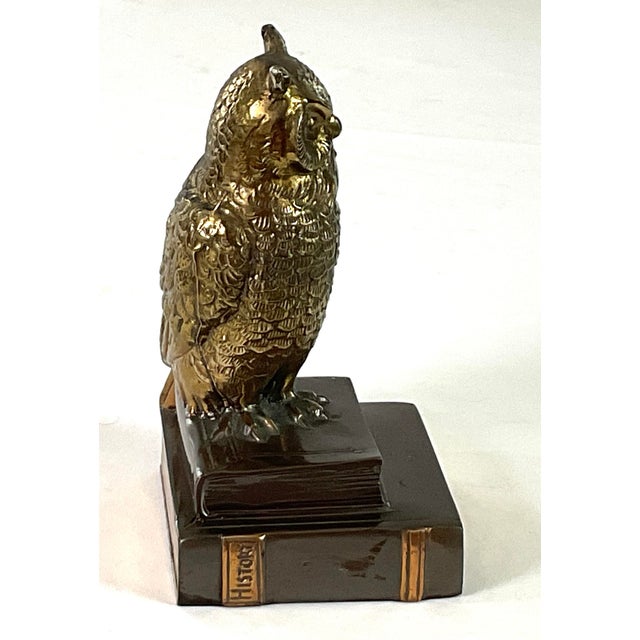 McM- 6.5” High-Cast Brass Owl-by Pm Craftsman For Sale - Image 4 of 6