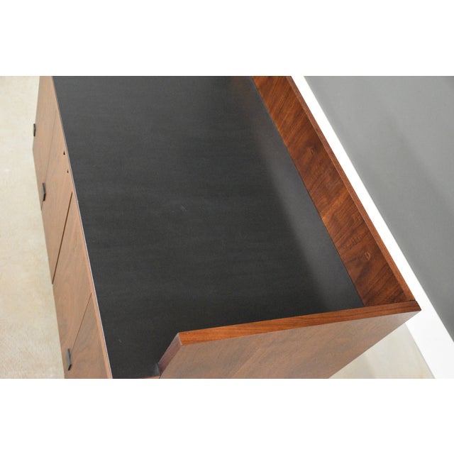 1960s efinished Walnut Bar by Milo Baughman for Directional For Sale - Image 9 of 10