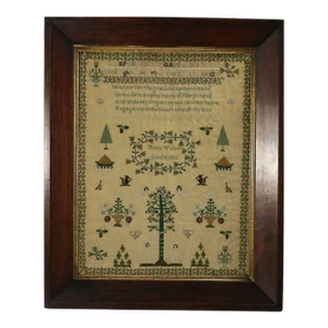 Antique Sampler, 1825, by Mary Walter