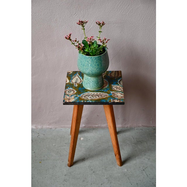 Scandinavian Plant Stand with Splayed Legs, 1970s For Sale - Image 6 of 10