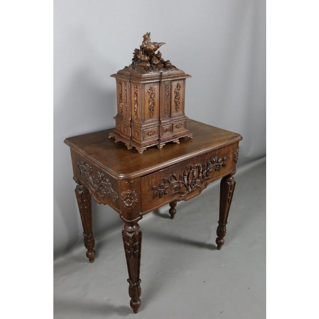 Vintage Liquor Cellar in Walnut For Sale - Image 13 of 14