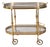 Vintage Brass and Glass Bar Cart, 1950s For Sale