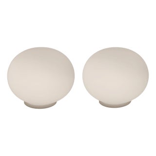 Vintage Murano Sphere Lamps, 1980s, Set of 2 For Sale