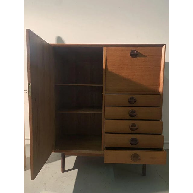 1960s Vintage Teak Highboard, 1960s For Sale - Image 5 of 8