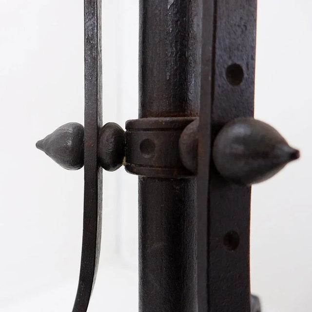 Art Nouveau Style Wrought Iron Tripod Candlestick For Sale - Image 6 of 16