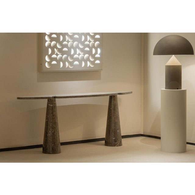 A stunning console table from the Eros series, designed by Angelo Mangiarotti and manufactured by Skipper in Italy in...