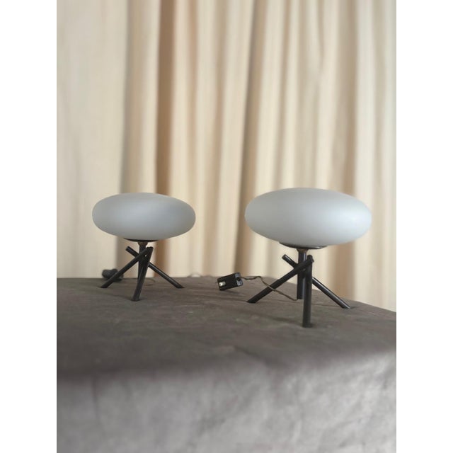 Vintage Bedside Lamps from Stilnovo, 1950s, Set of 2, in Very Good conditions. Designed 1950 to 1959 This piece is...