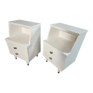1970s Modern Nightstands - a Pair