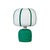 Margate Green Cotton Mache Table Lamp For Sale In Los Angeles - Image 6 of 6