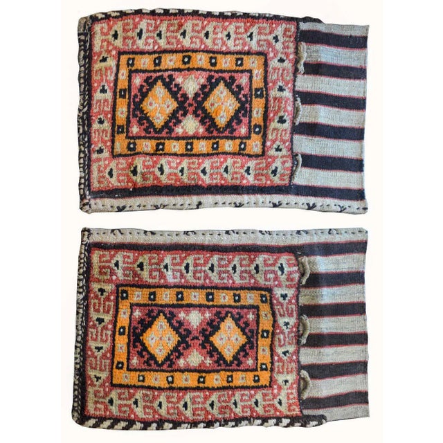 1930s Early 20th Century Gabbeh Grain Bag Rugs - A Pair For Sale - Image 5 of 9
