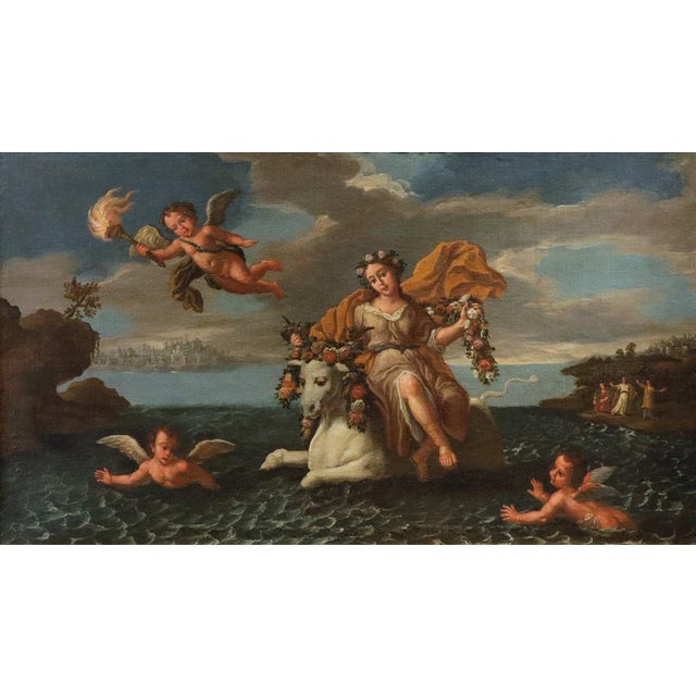 The abduction of europa - circle of paolo de matteis (piano vetrale, 1662 - naples, 1728) oil on canvas (cm.) 57 x 98 -...