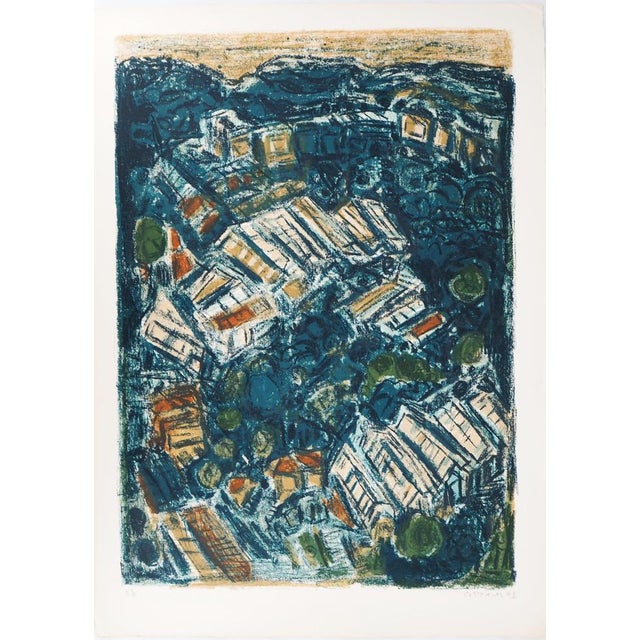 André Cottavoz, the Green Greenhouses of the South (vallauris), 1973, Original Lithograph For Sale - Image 9 of 9