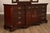 Wood Thomasville 'Collectors Cherry' Triple Dresser with Tri-Fold Mirror For Sale - Image 7 of 18