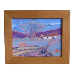 1980s Framed Countryside Oil Painting by Don Burgess