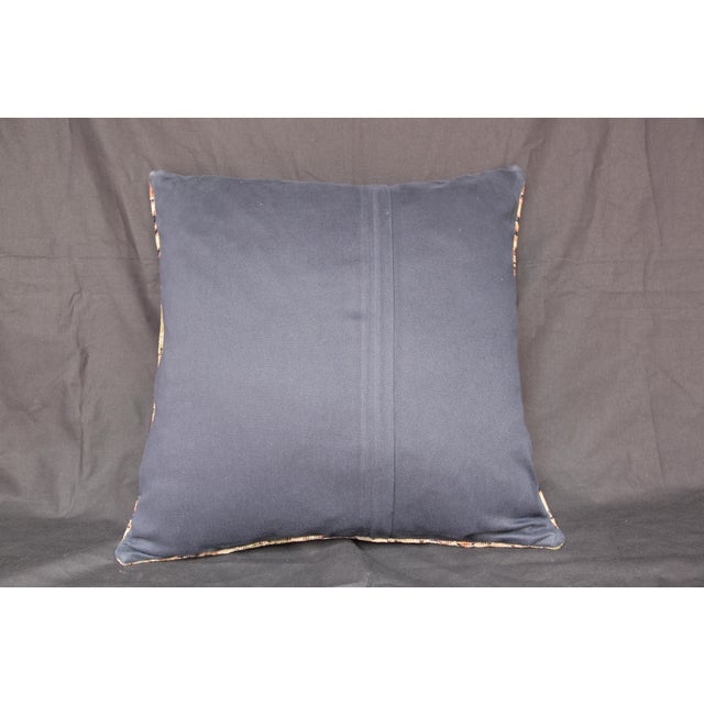Authentic Vintage Hand Knotted Rug Pillow Cover - For Sale - Image 14 of 14